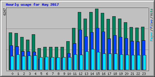 Hourly usage for May 2017